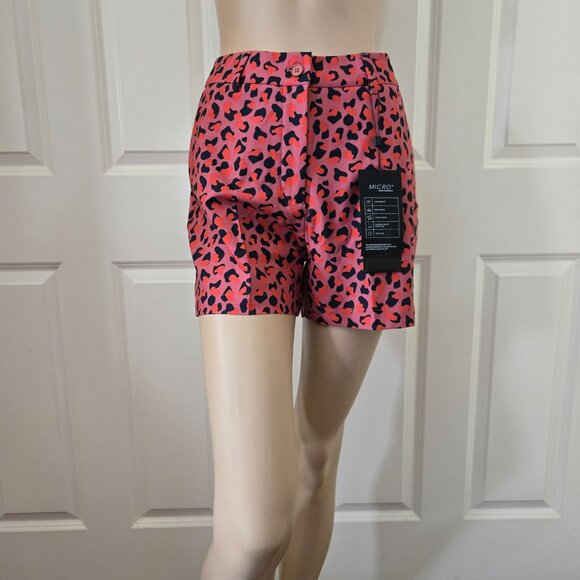 J. Lindeberg Gwen Printed Golf Short Size 27 Faded Rose Animal - Picture 2 of 13